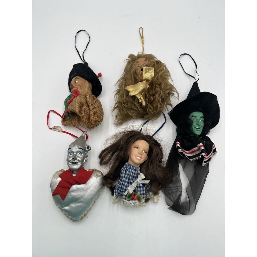 Vintage 1989 Wizard Of Oz - Turner Lowe's MGM Set Of 5 Ornaments